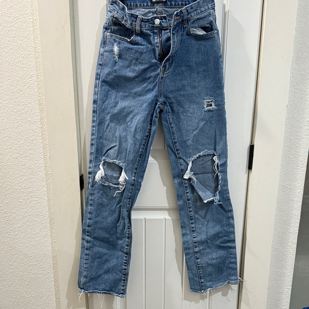 PrettyLittleThing Light Blue Denim
